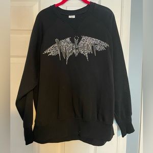 Stunning Maleficent beaded crewneck.